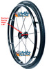 24" x 1" 12 Spoke, Cyclone Omobic Wheel With Kenda Paradigm Tire. Set of 2