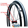 24" x 1 3/8" Sentinel 12 Spoke Wheel With Schwalbe Rightrun Tires. SOLD AS PAIR