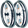 25"  (559) Swan® 16 Spoke Wheel & Primo Racer Gray - Set of 2