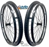 SET of 2,  24" (540mm) 36 Spoke Rim with SHOX G Solid Tire in Black Color