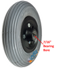 CW193-7 8" x 2" (200 x 50) Foam-Filled Caster Wheel Assembly with 7/16" Precision Bearings | Set of 2