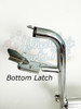 FR251R- BOTTOM LATCHING  ELEVATING LEGREST  CAM LOCK - STRAIGHT  STANDARD - RIGHT PIN SPACING - 3"