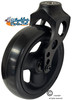 Aluminum Caster Fork  With Composite Wheel 5x1.40 Soft Roll Caster