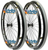 SET of 2,  25"x1" (559mm) 36 Spoke Rim with PRIMO V-Track AIR PNEUMATIC Tire in Colors