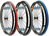 SET of 2,  25"x1" (559mm) 36 Spoke Rim with PRIMO V-Track AIR PNEUMATIC Tire in Colors