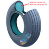 F020- 8" X 2" (200X50) RIB FOAM FILL TIRE