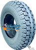 F082- 4.10X3.50-6 (13X4") KNOBBY FOAM FILL TIRE. 3.25" BEAD WIDTH