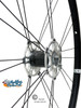 SHIVOXX 24"x1" (540) Wheels with Schwalbe Marathon Plus Tires. Silver Pushrim, Aluminum/Carbon Hub and 1/2" Bearings