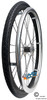 Shivoxx 24"x1" (540) Wheels with Shox G2 Tires. Silver Pushrim, Aluminum/Carbon Hub and 1/2" Bearings