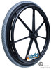 24" x 1 3/8" Invacare 7 spoke Wheel with All Terrain Pneumatic Tires and HD Inner Tubes. Sold as Pair