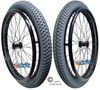 24" x 2.125" (57-507) 36 Spoke Rim with All Terrain Grey Color Tire. Set of 2