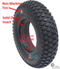 8"X2" (200X50) KNOBBY TREAD, NON-MARKING FOAM FILL TIRE