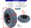 200x50 (8" X 2") Pneumatic Tire & Tube Wheel Assembly With 7/16" bearings.