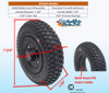 8" X 2" (200x50) Foam Fill Assembly with Black Non-Marking Tire and 7/16" bearings.