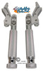 SHIVLCK-AX ADJUSTABLE Scissor Wheel Lock (Brakes). Fits Most Standard Wheelchairs. SILVER COLOR. Set of 2