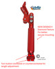 SHIVLCK-AX ADJUSTABLE Scissor Wheel Lock (Brakes). Fits Most Standard Wheelchairs. RED Color. Set of 2