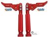 SHIVLCK-AX ADJUSTABLE Scissor Wheel Lock (Brakes). Fits Most Standard Wheelchairs. RED Color. Set of 2