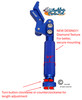SHIVLCK-AX ADJUSTABLE Scissor Wheel Lock (Brakes). Fits Most Standard Wheelchairs. BLUE Color. Set of 2