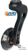 6" STANDARD Aluminum Single-Sided Wheelchair Fork Assembly with 3x1" LED Wheel. Set of 2