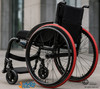 SET of 2,  26"x1 3/8" (590mm) PNEUMATIC ASSEMBLY, 36Spoke Rim, Racer Red TIRE & TUBE. PUSH RIMS