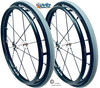 25" SPINERGY 12 SPOKE LX WITH PRIMO RACER TIRES. PAIR