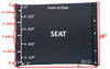 22" X 18" UNIVERSAL ULTRA LIGHT PADDED SLING SEAT