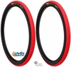 Kenda Koncept 25" x 1" (23-559) Iron Cap Red with Black Sidewall All-Purpose Tire | Set of 2