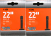 I106P- 25-501 (22X1") High Pressure Inner Tube, Standard Valve. Sold as pair.