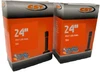 24 x 1" (25-540) High Pressure Inner Tube with Standard Valve | Set of 2