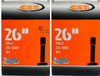 26 x 1" (25-590) High Pressure Inner Tube with Standard Valve | Set of 2