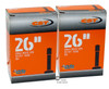 25 x 1.95-559 (26 x 1.90/2.125") High Pressure Inner Tube with Standard Valve | Set of 2