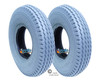 280X250-4 (9 X 2-3/4) SAWTOOTH  TREAD, PNEUMATIC TIRE. SOLD AS PAIR