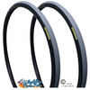 24 X 1"  (25-540) PRIMO, GRAY V-TRAC. AIR PNEUMATIC TIRE. SOLD AS PAIR