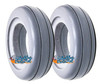 AL134P- 6X2 LIGHT GRAY ROUND PROFILE TIRE. SOLD AS PAIR