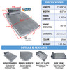 FP201 ALUMINUM FOOTPLATE FOR 7/8" TUBING. SOLD AS EACH