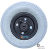 8 x 2"(200X50) Pneumatic Tire and Tube Caster Wheel with 7/16" Bearings. Sold as Pair