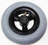 CW113Q 6 x 1 1/4"  3 Spoke wheel w/pneumatic Tire/Tube. Sold In Pairs