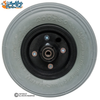CW193-5 8" x 2" (200 x 50) Foam-Filled Caster Wheel Assembly with 5/16" Precision Bearings | Set of 2