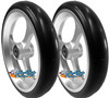 6" X 1- Aluminum 3 Spoke wheel / Soft Urethane Tire with 5/16" bearings. Sold as Pair