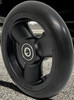 5" X 1" Composite Wheel and Soft Urethane Tire with 5/16" bearings. Sold as Pair