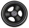 5" X 1 1/2" Composite Wheel and Soft Urethane Tire with 5/16" bearings. Sold as Pair