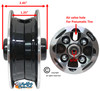 8 x 2" ALLOY WHEEL TWO PIECE WHEEL. 2 1/2" Hub Width No Tire. Set of 2