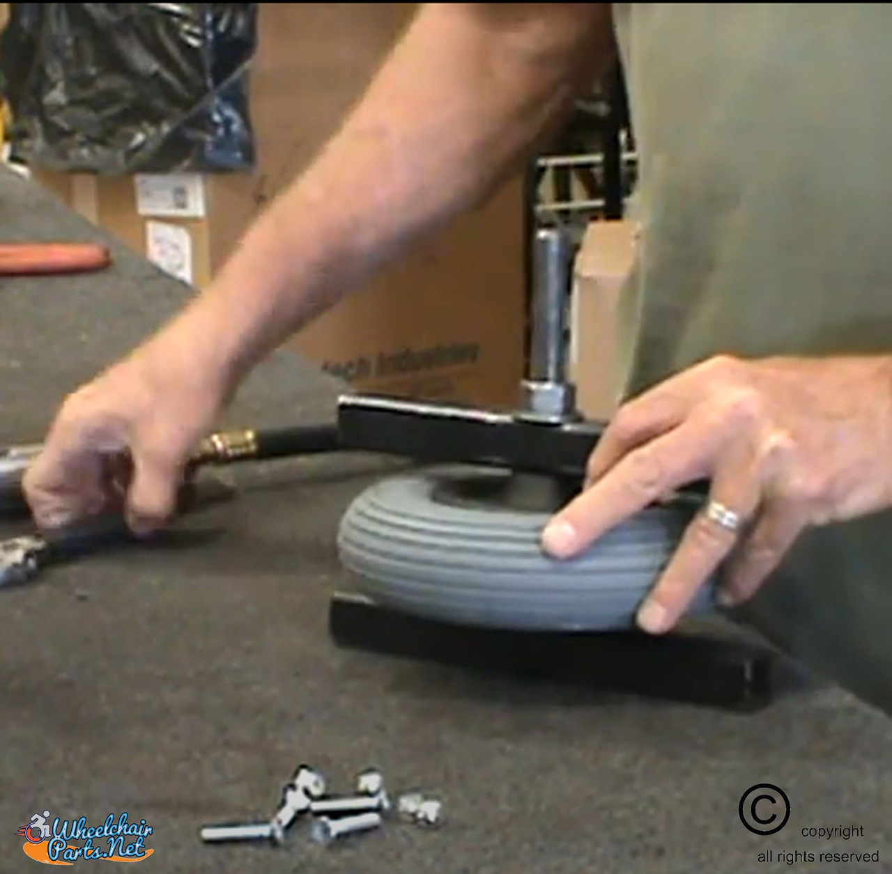 Tire Tool to Install  FOAM  Fill Tires on 2 Piece Rims