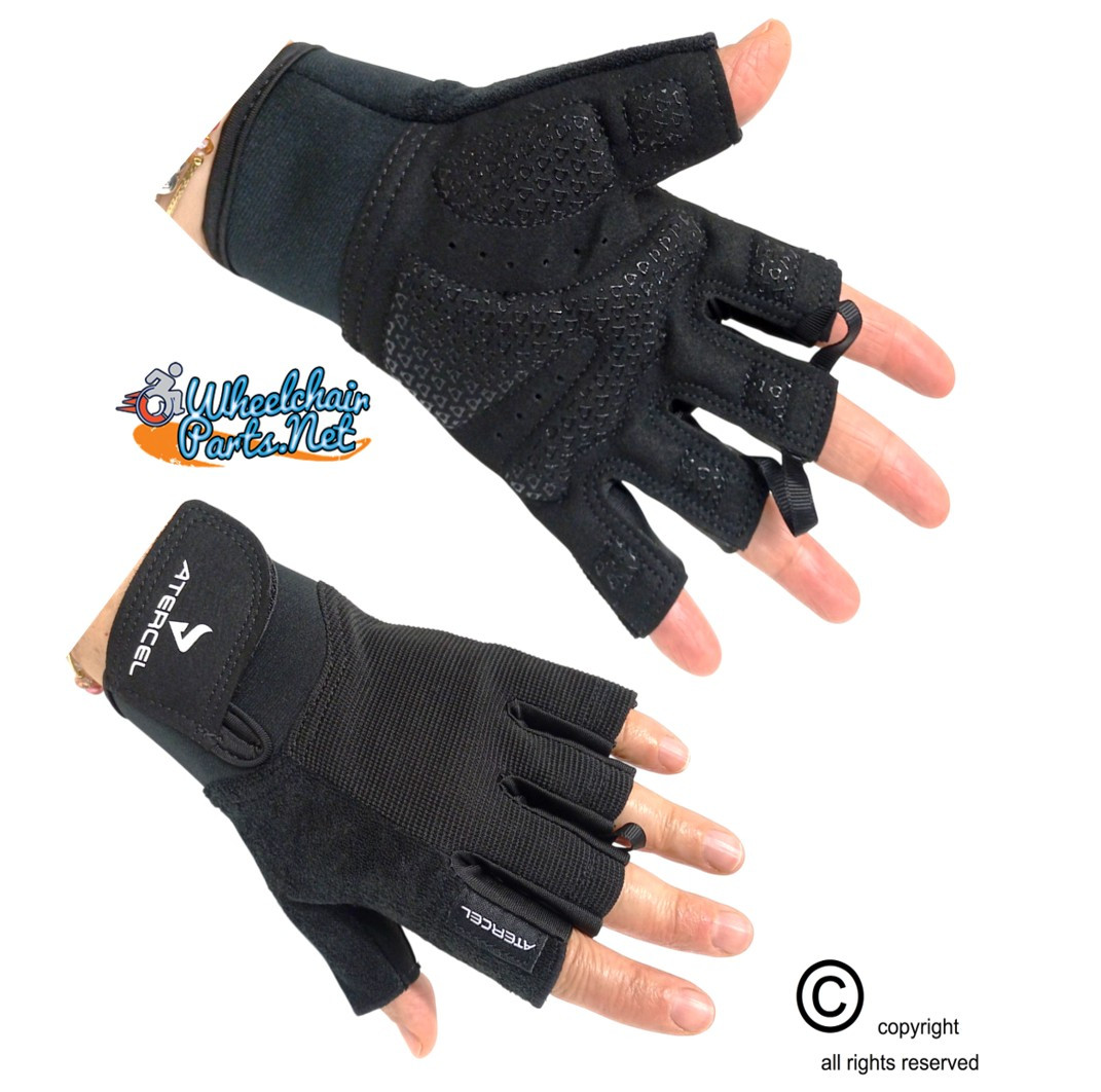 Open Fingered Gloves with Foam Cushion Padding for Men and Women. Sold as Pair