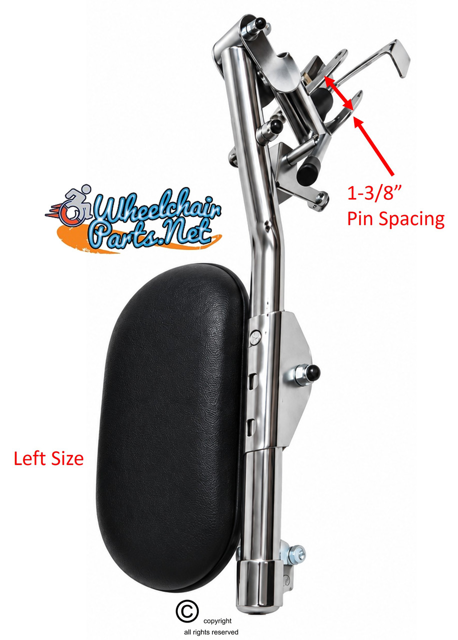 Invacare Swing Away Stump Support with Cam Lock – Hemi Spacing  1-3/8"