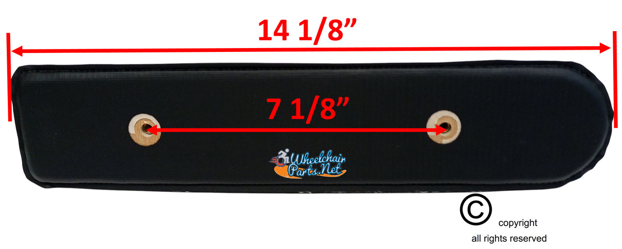 Full Length (14") Armrest Pad, Vinyl Cover For Pride Scooters. Sold As  Each