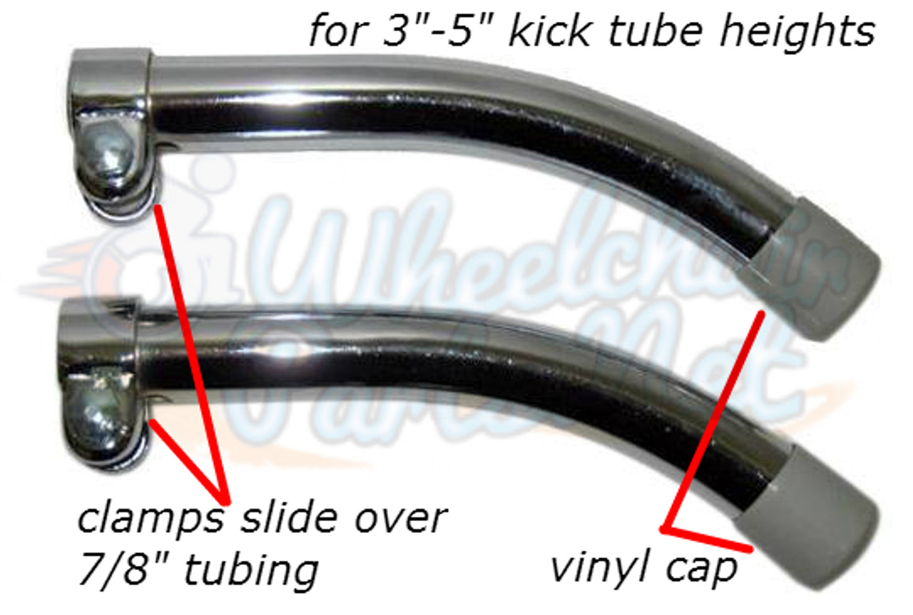 AT230- ANTI-TIPPERS REAR -RUBBER TIP CLAMP TYPE  FITS  7/8" TUBING -SOLD AS PAIR
