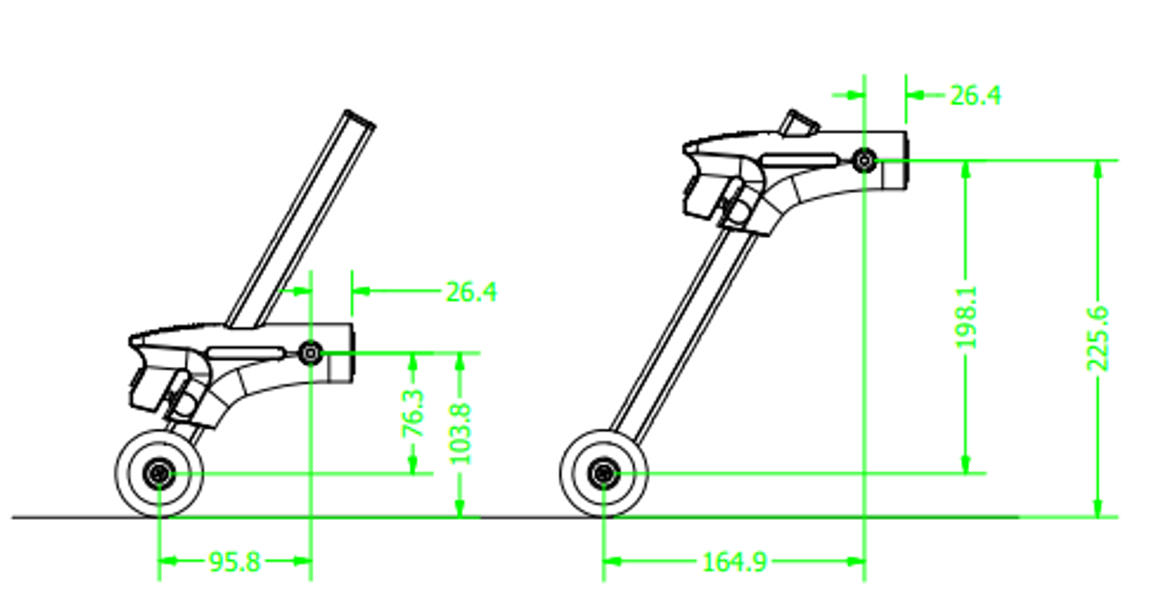 Universal Anti-Tipper For 7/8" and 1" Tubing. Sold as Pair