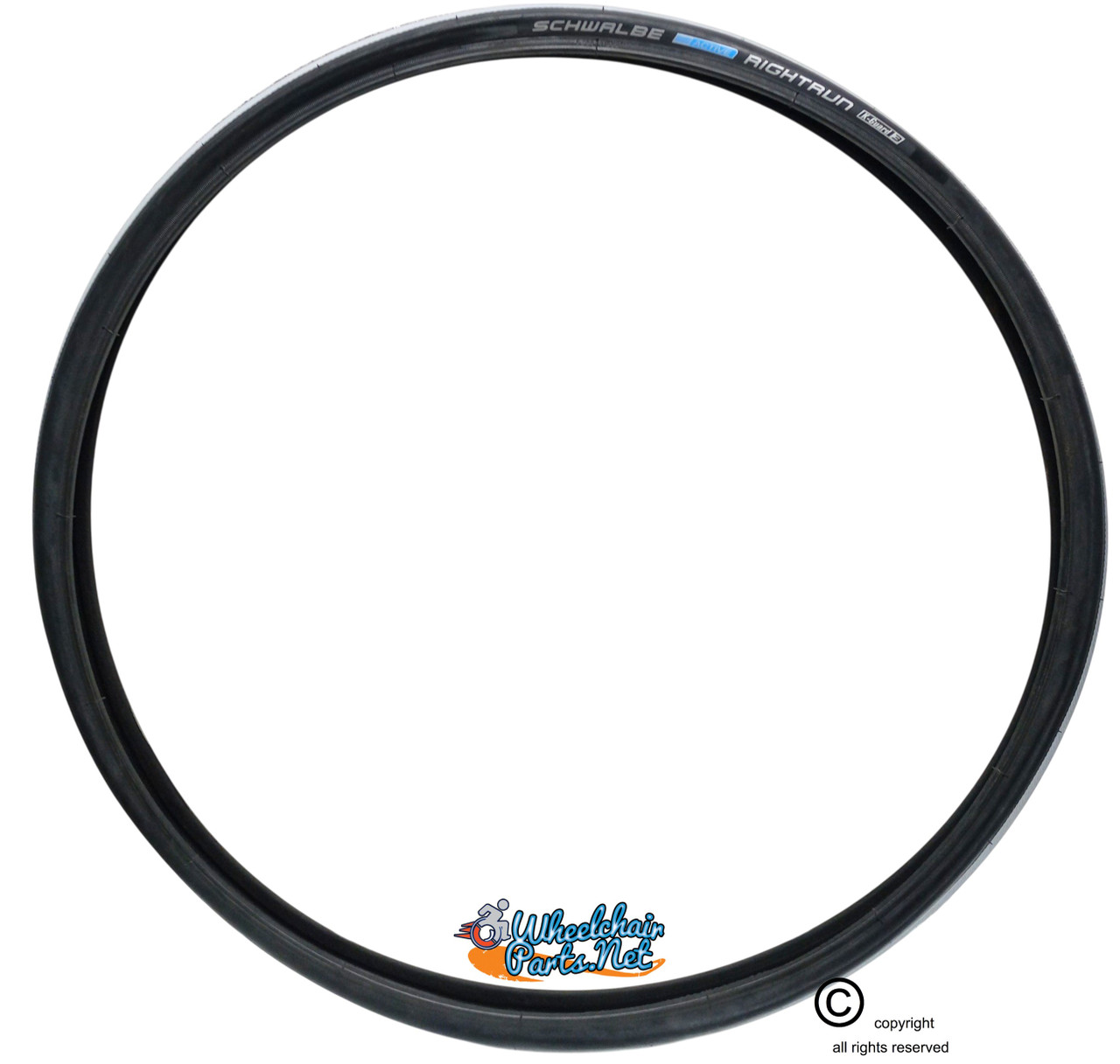 T416 - SCHWALBE RIGHT RUN 25" x 1". Sold as Pair.