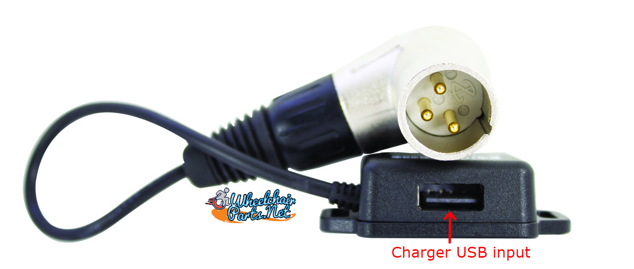 USB Charger For Power Chairs; Charges Phones/Tablets